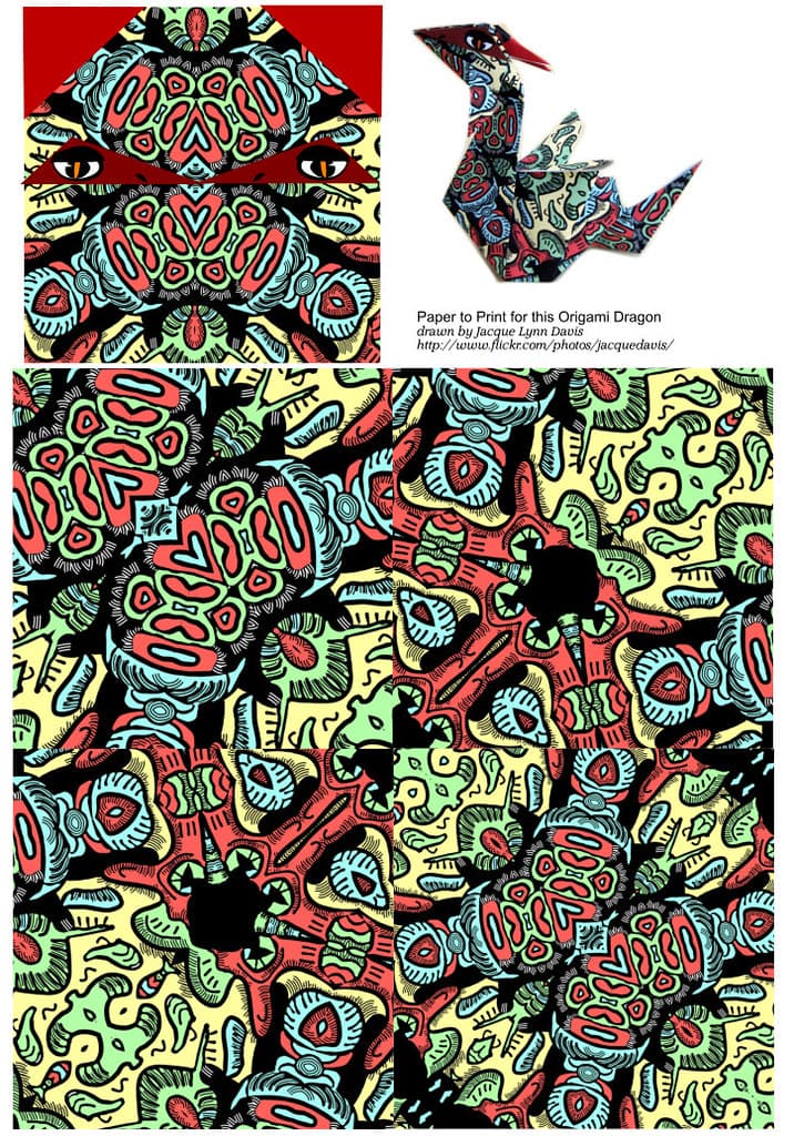 Origami Dragon (Jacque Lynn Davis Paper)