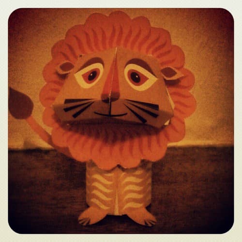 Origami Lion
