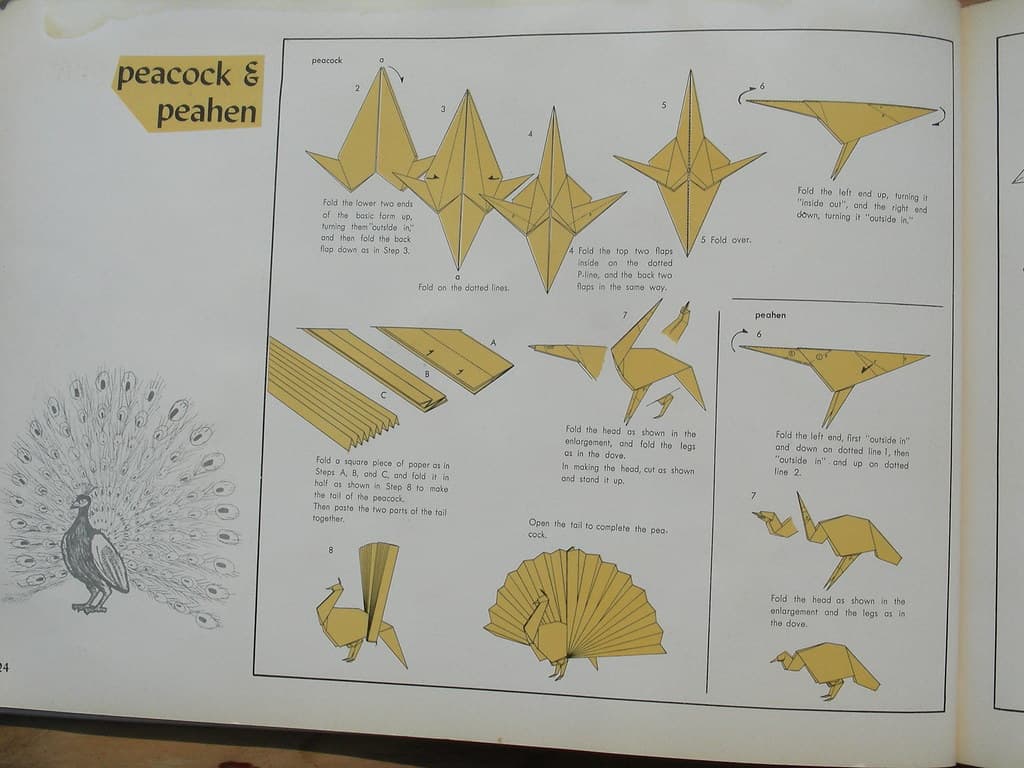 Origami Peacock