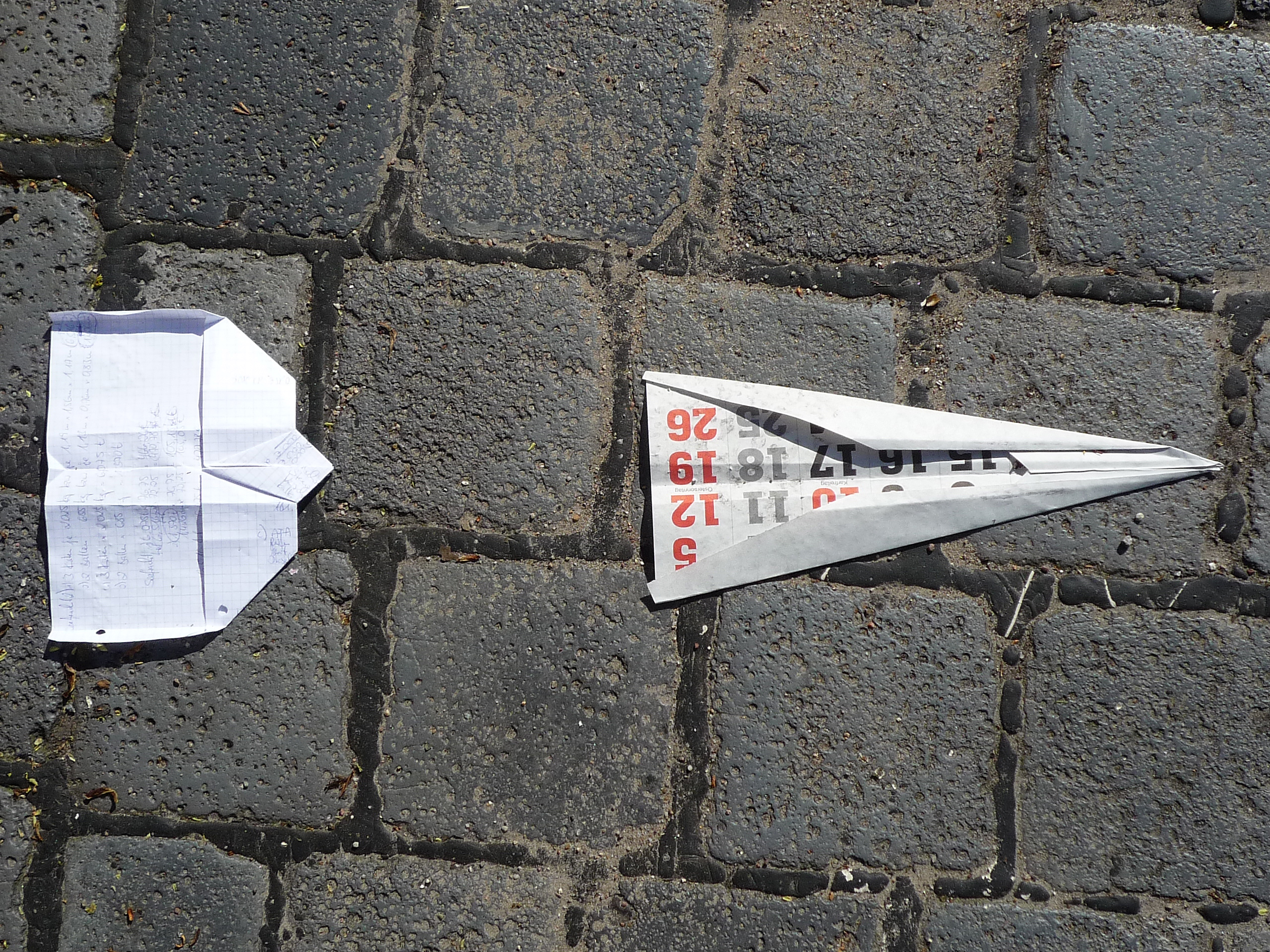 Calendar Page Paper Glider