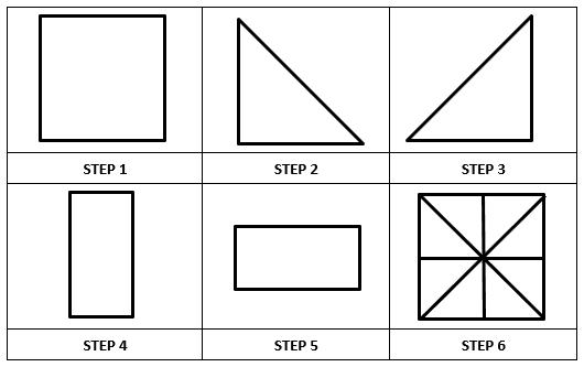 Origami Fish Crease Pattern and Initial Folds