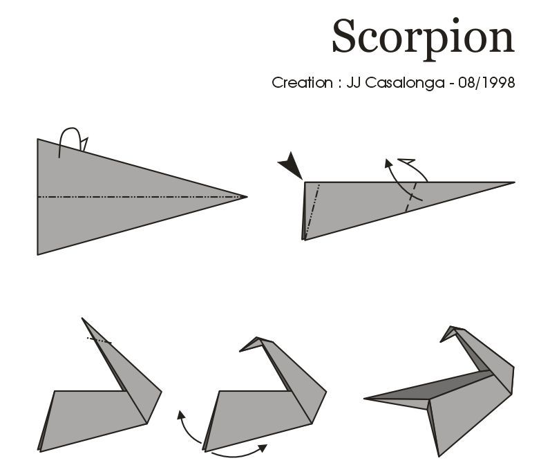 Minimal Origami Scorpion
