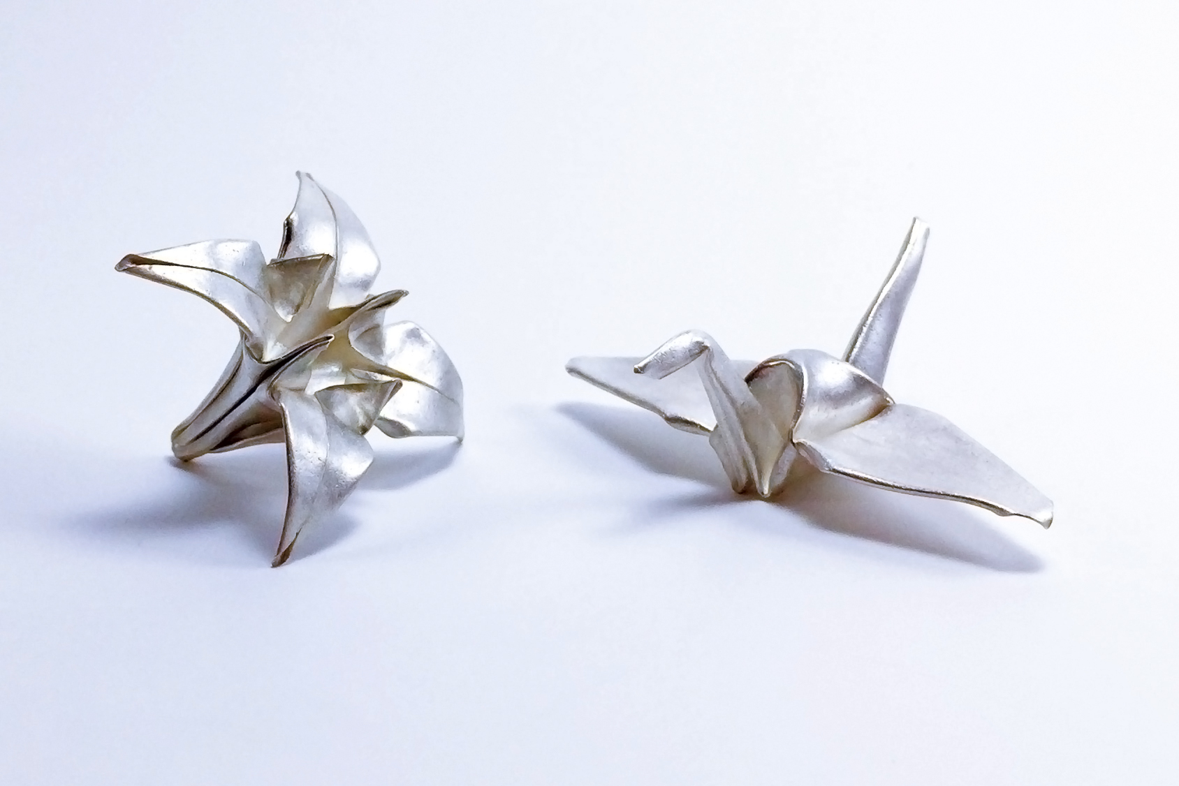 Metal Clay Traditional Crane