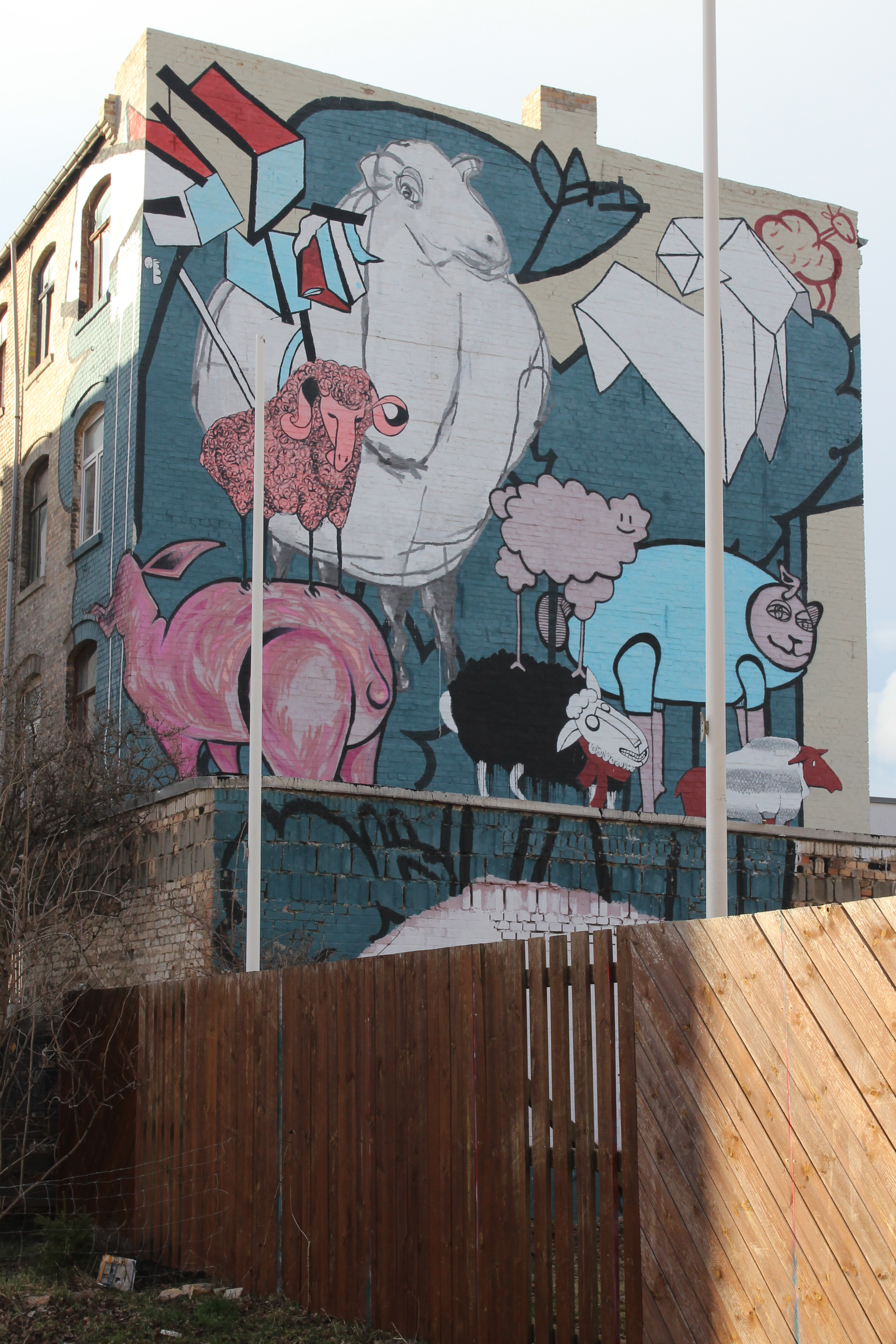 Origami Sheep (Mural Art)