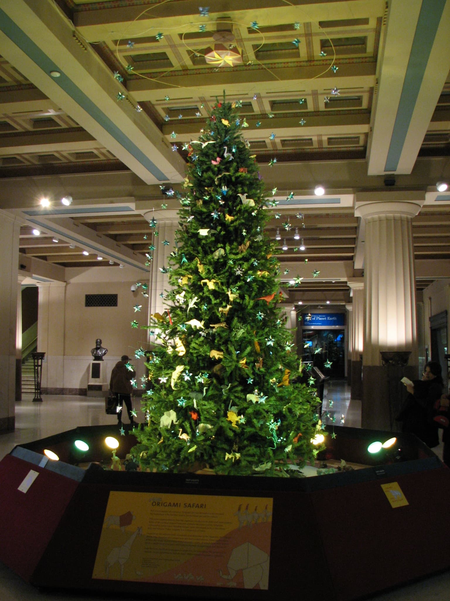 Origami Safari Christmas Tree Display