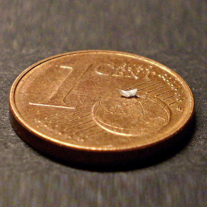 Micro Origami Boat by Jasenko Đorđević