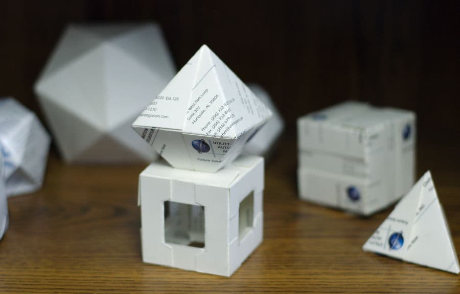 Kirigami with Business Cards