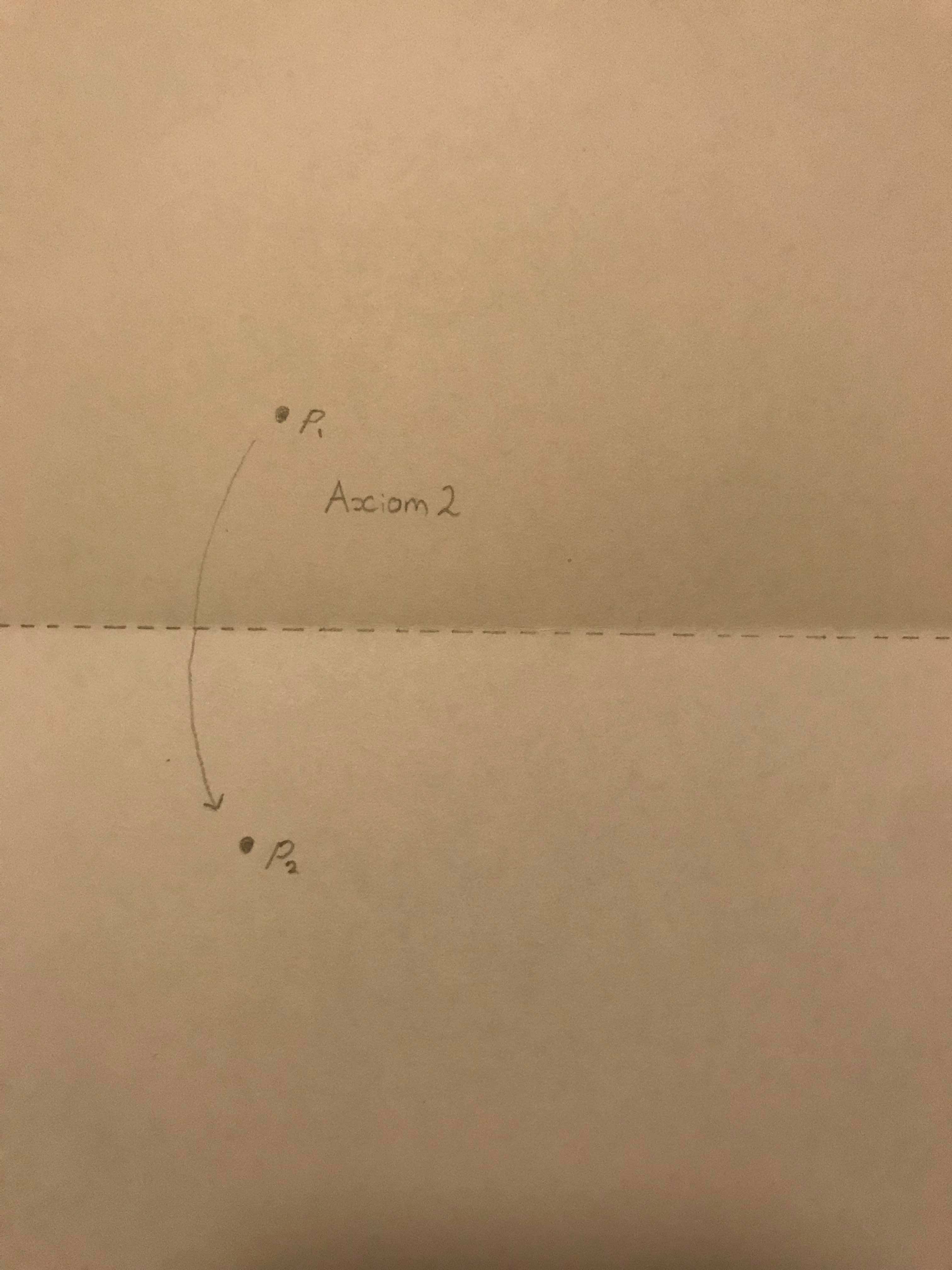 Huzita-Hatori Axiom 2 Illustration