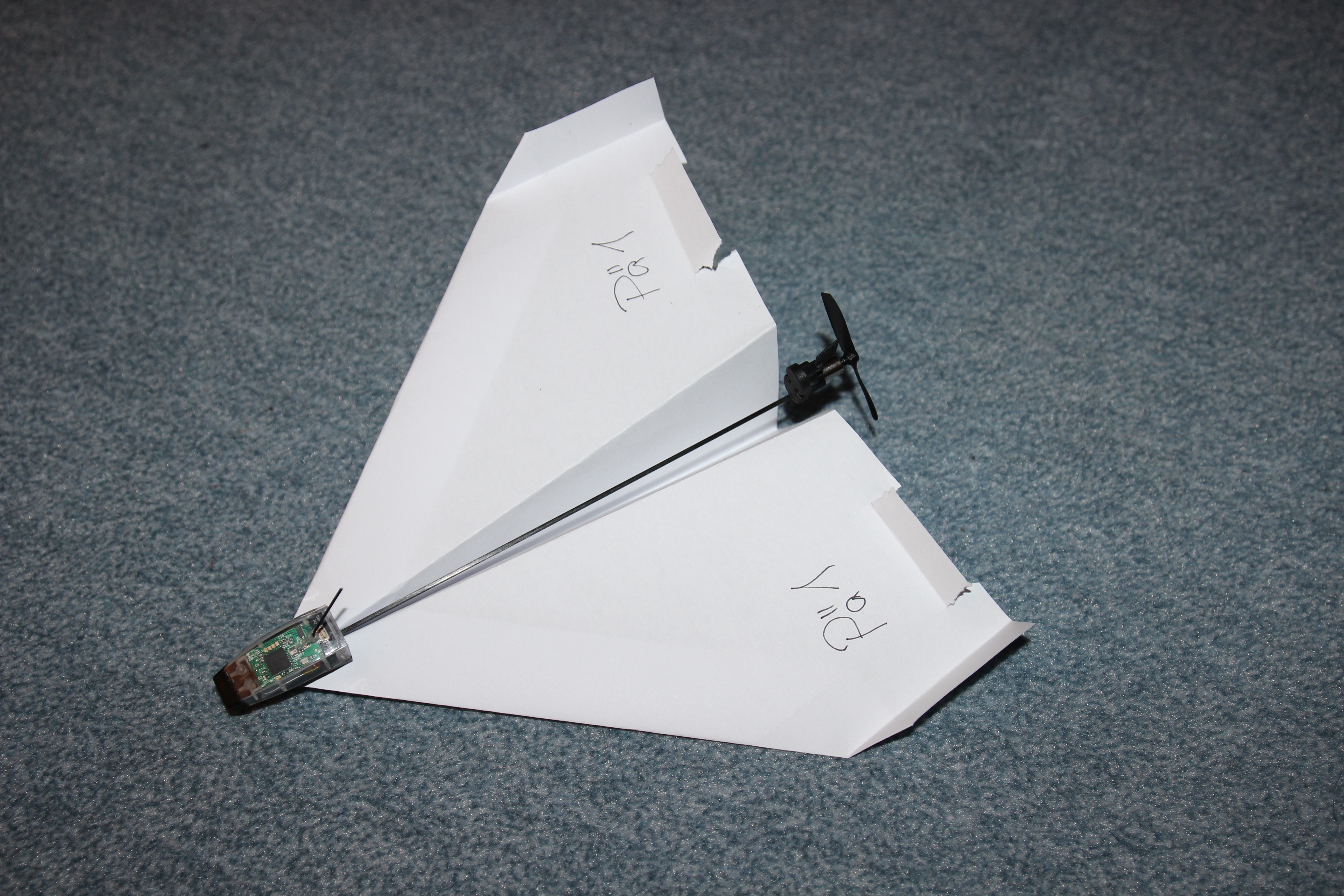Motorized Dart Paper Airplane