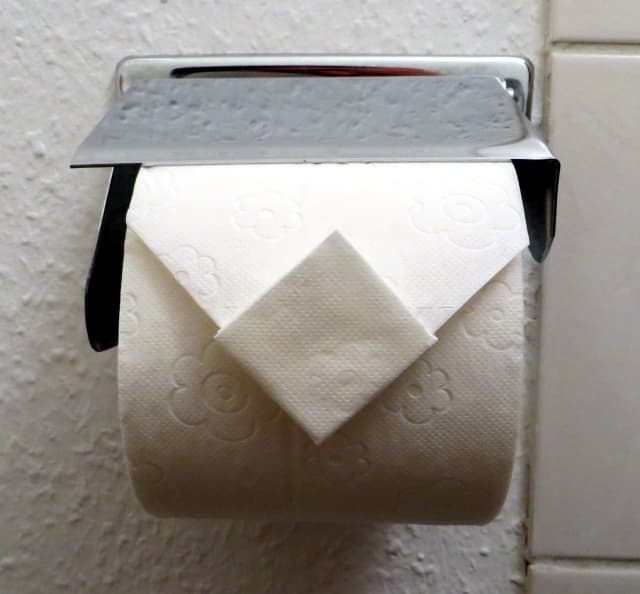 Toilet Paper Diamond Fold