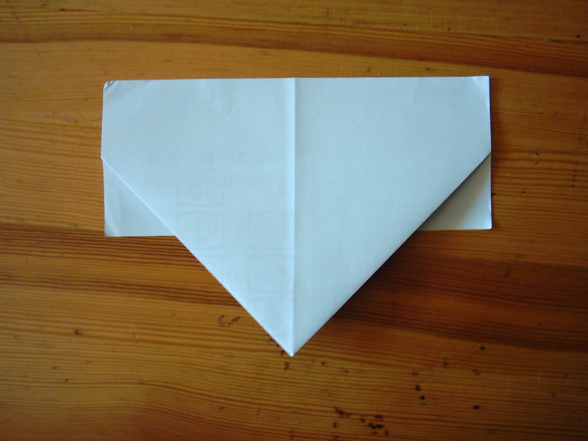 Origami Shako (Intermediate Step)