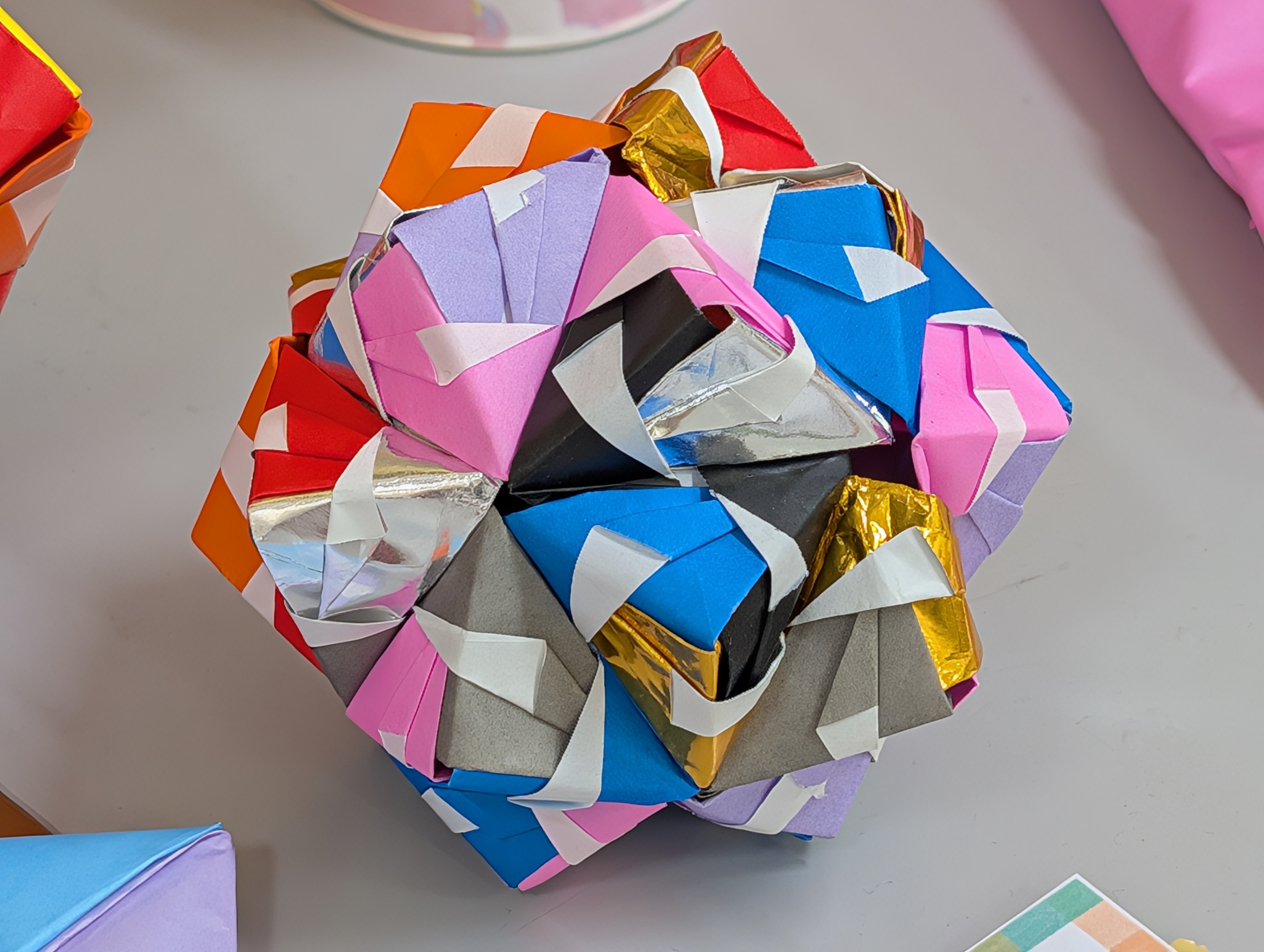Colorful Modular Sonobe Polyhedron