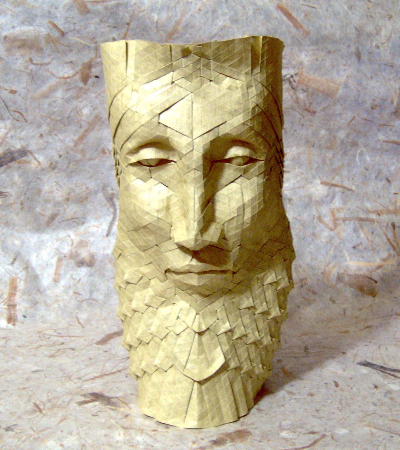 Origami Mask Portrait by Joel Cooper