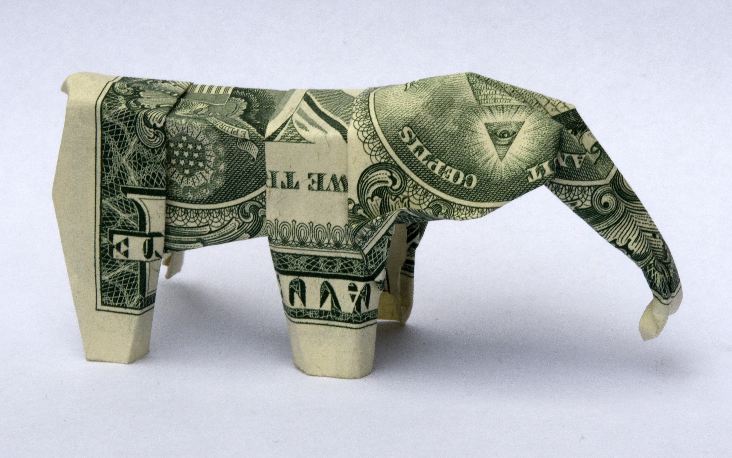 Ilan Garibi's Dollar Bill Elephant