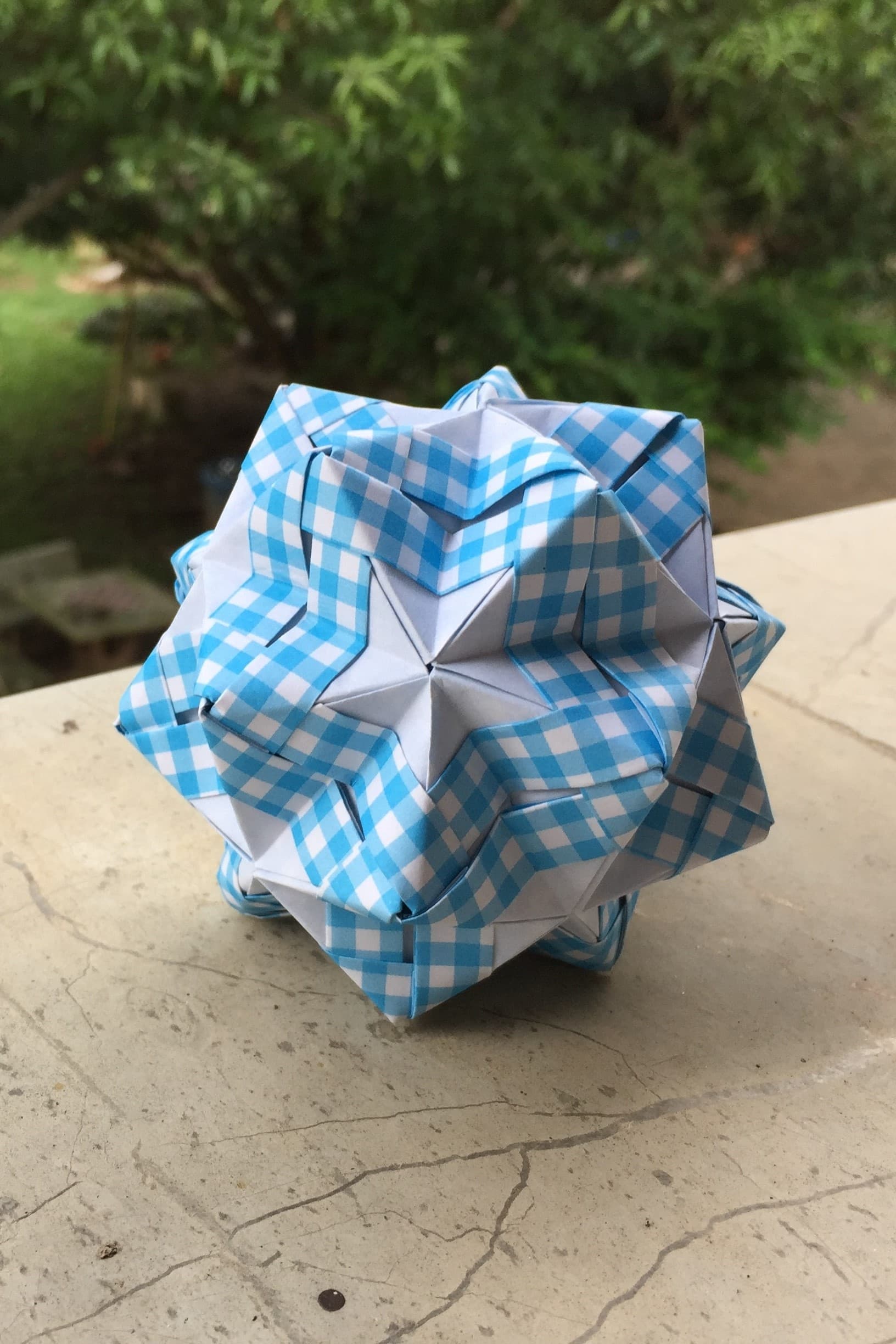 Baby Kusudama (Gingham)