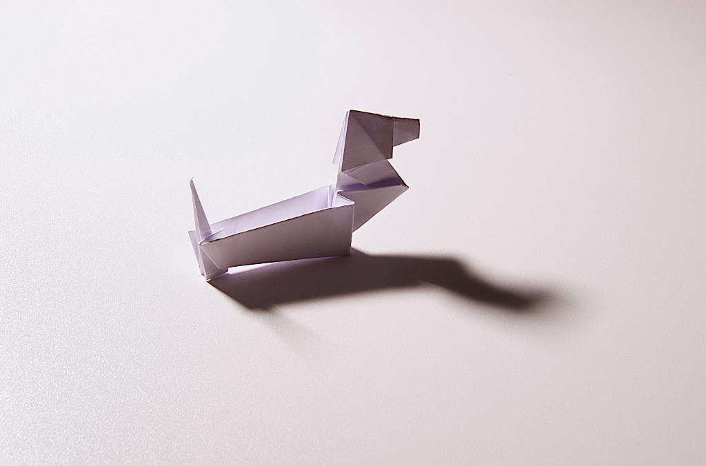 Simple Origami Dog