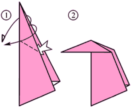 Traditional Crane (Outside Reverse Fold)