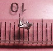 Micro Traditional Origami Crane