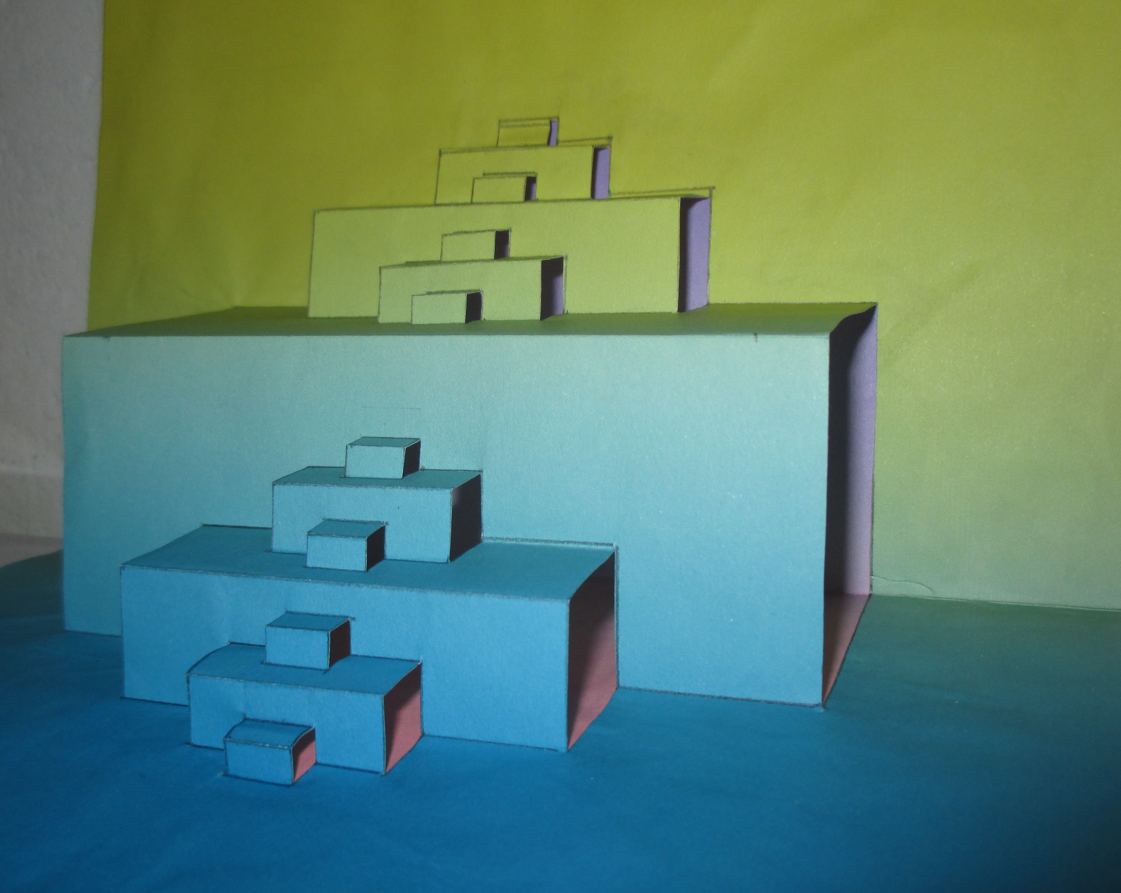 Kirigami Fractal Landscape