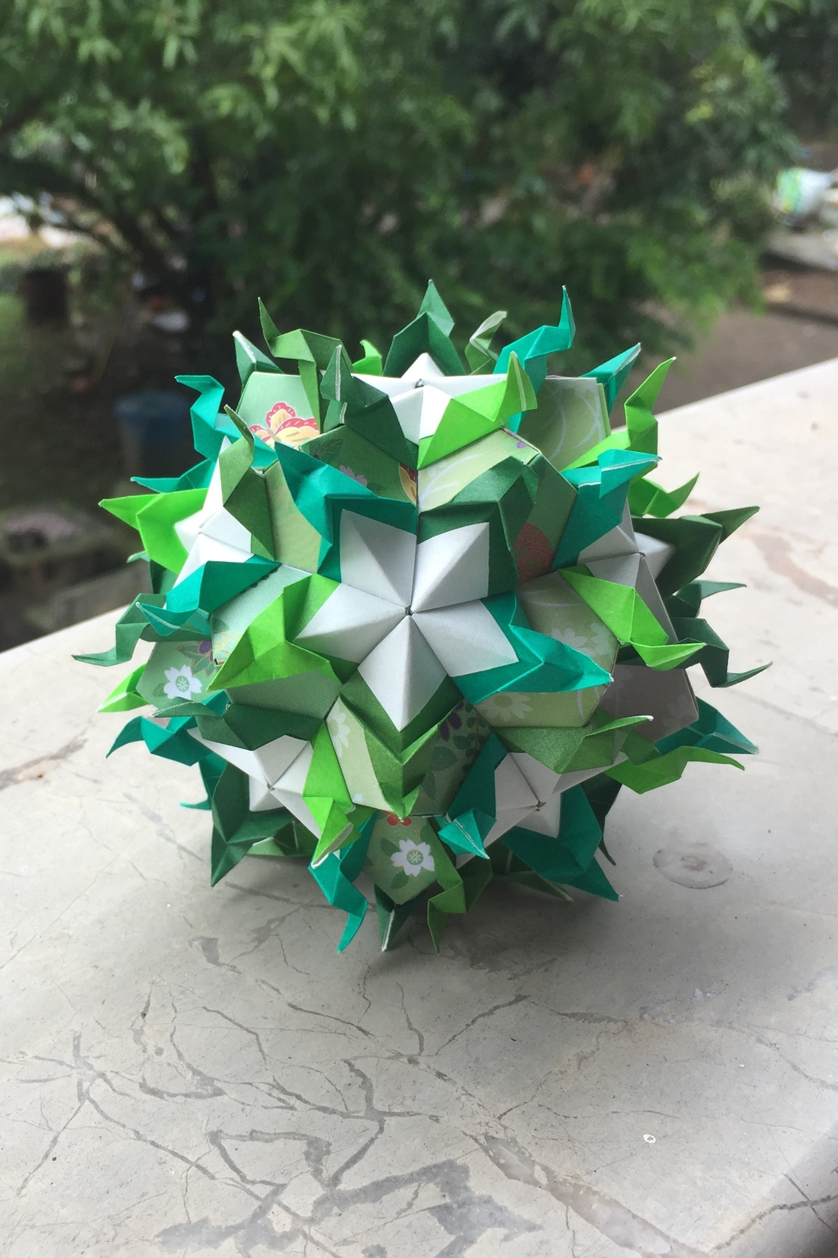 Peacock Kusudama