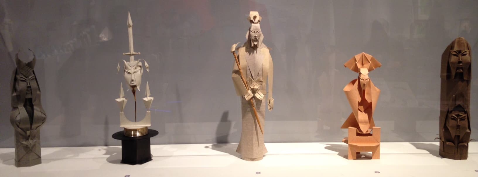 Origami Humanoid Figures Display