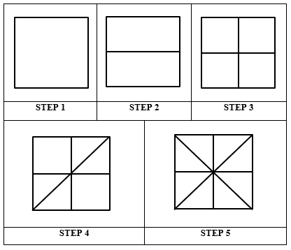 Origami Butterfly Initial Crease Pattern
