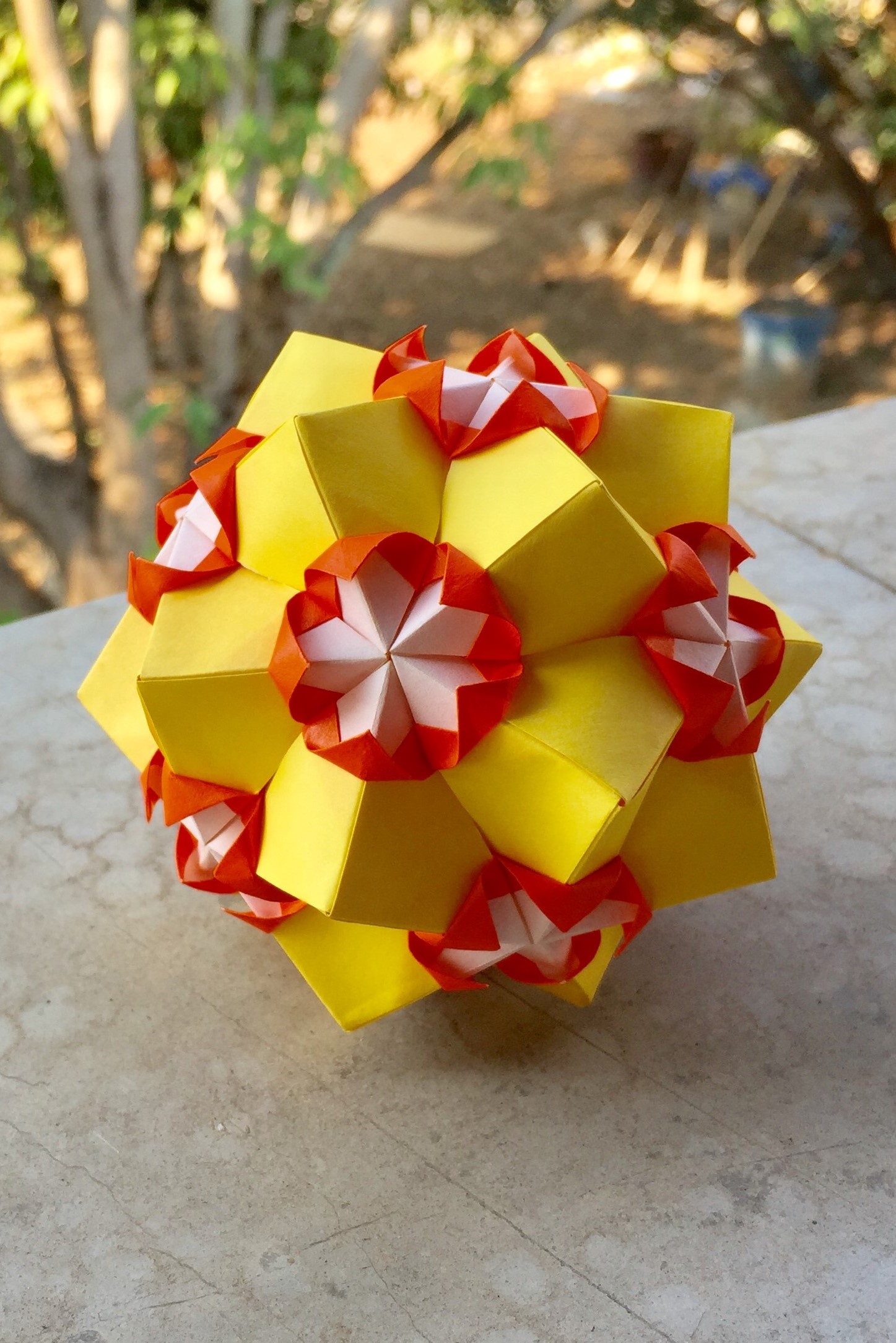 Candy Corn Kusudama