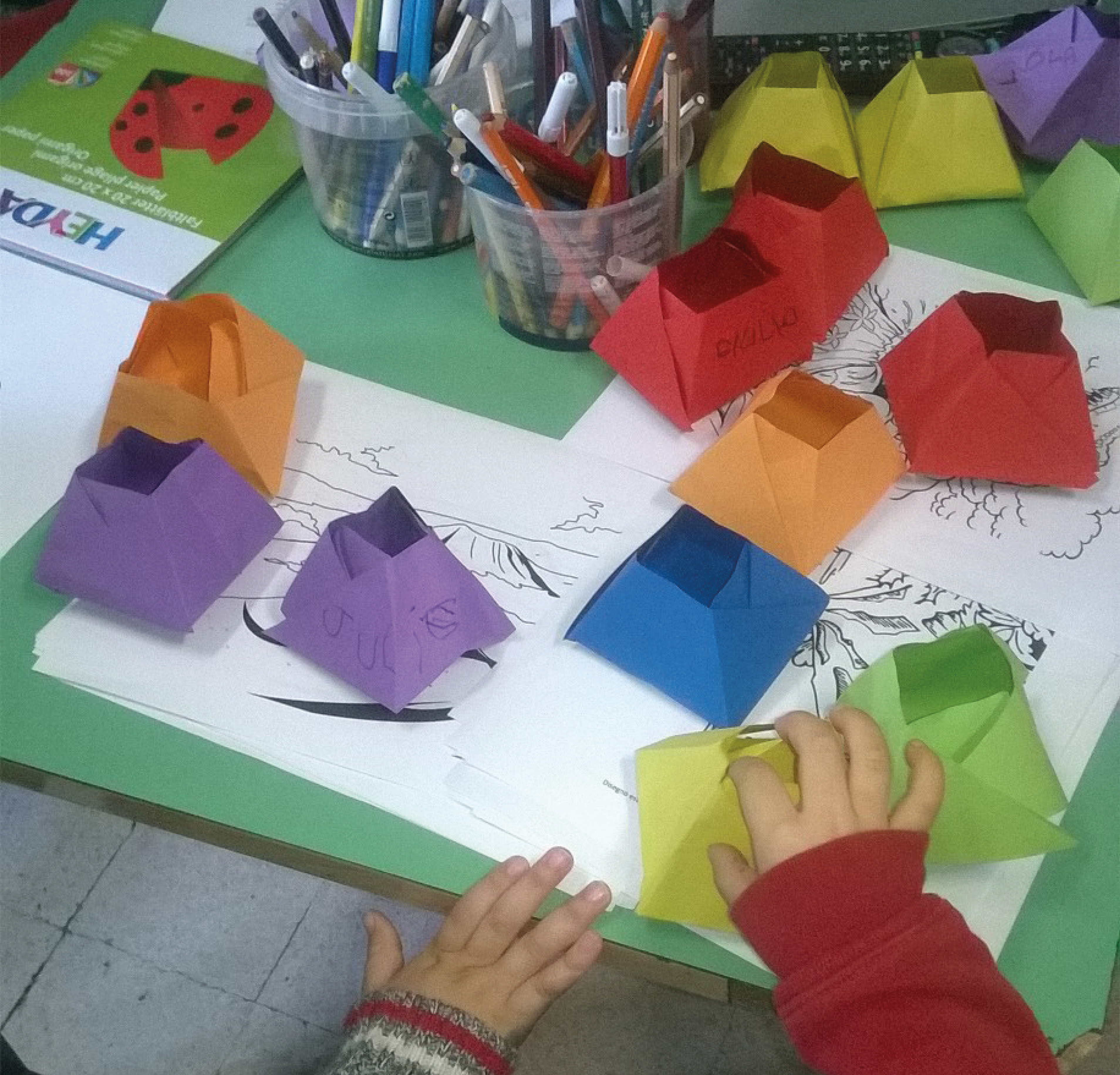 Origami Volcano Model