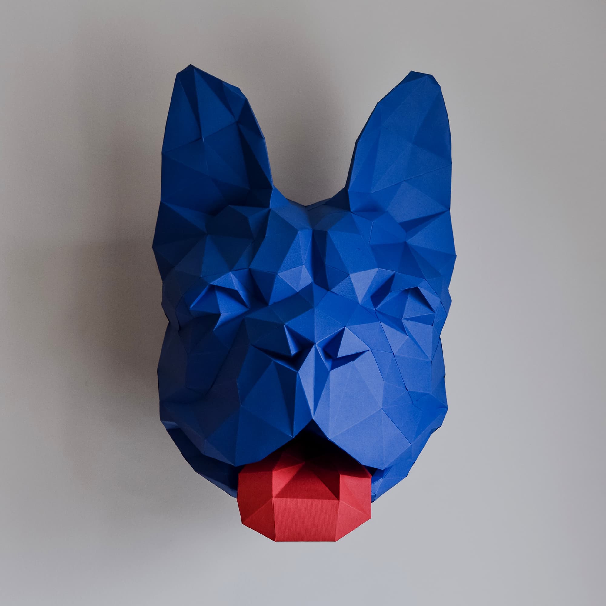 Polygonal French Bulldog Head