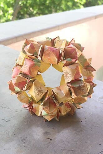 Plum Kusudama