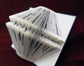 Folded Book Art Sculpture