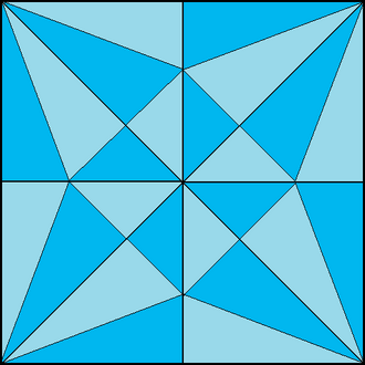 Robert Lang's First Rule Crease Pattern Illustration