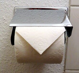 Hotel Toilet Paper Triangle Fold