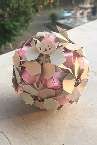Kitten Kusudama