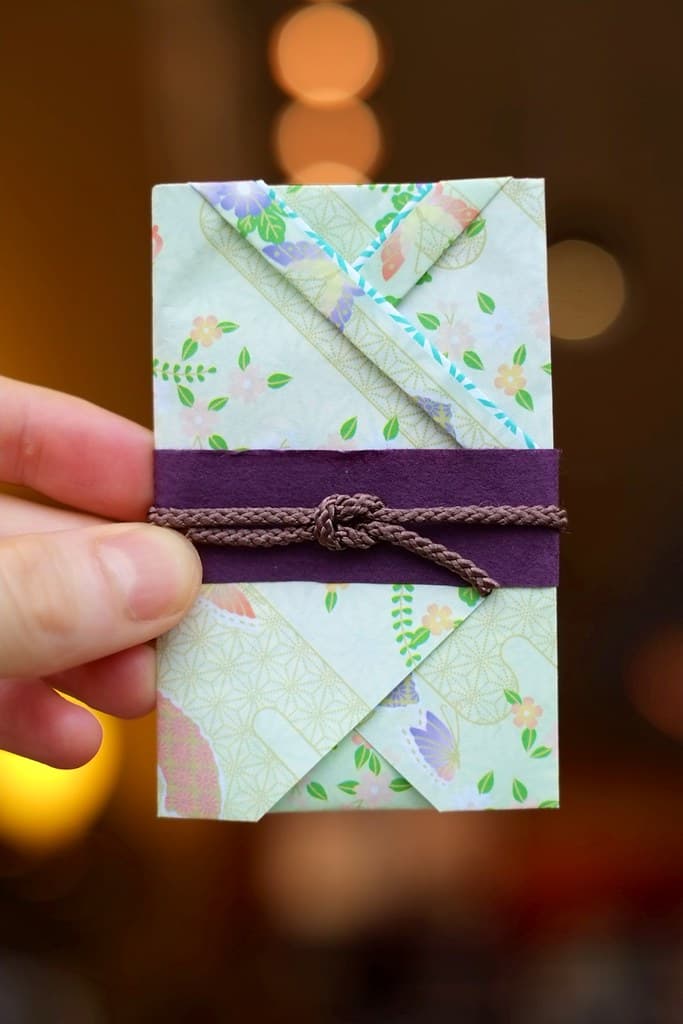 Kimono Origami Envelope with String Obi
