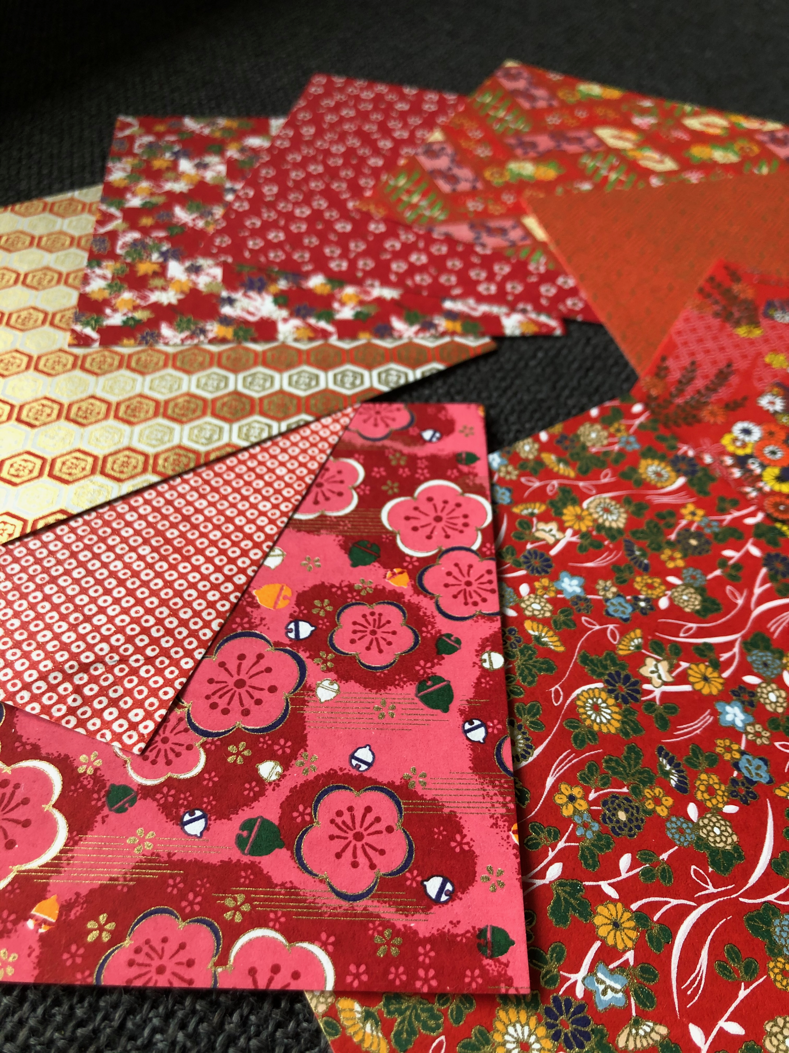 Selection of Chiyogami and Washi Papers
