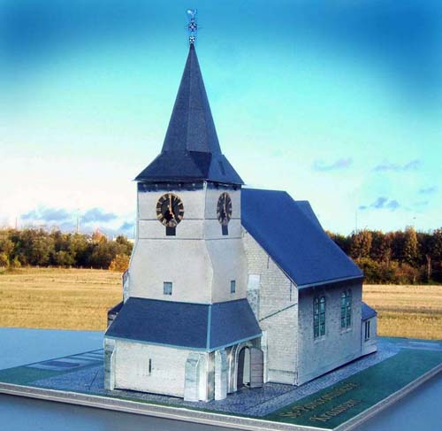 Origami Architecture: Saint Pancrace Church, Kraainem