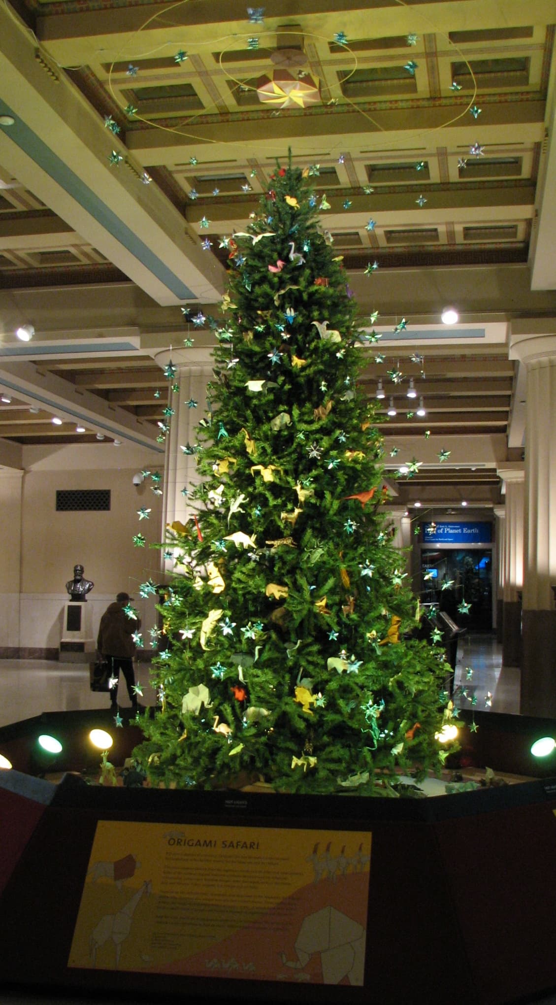 Origami Safari Christmas Tree Display