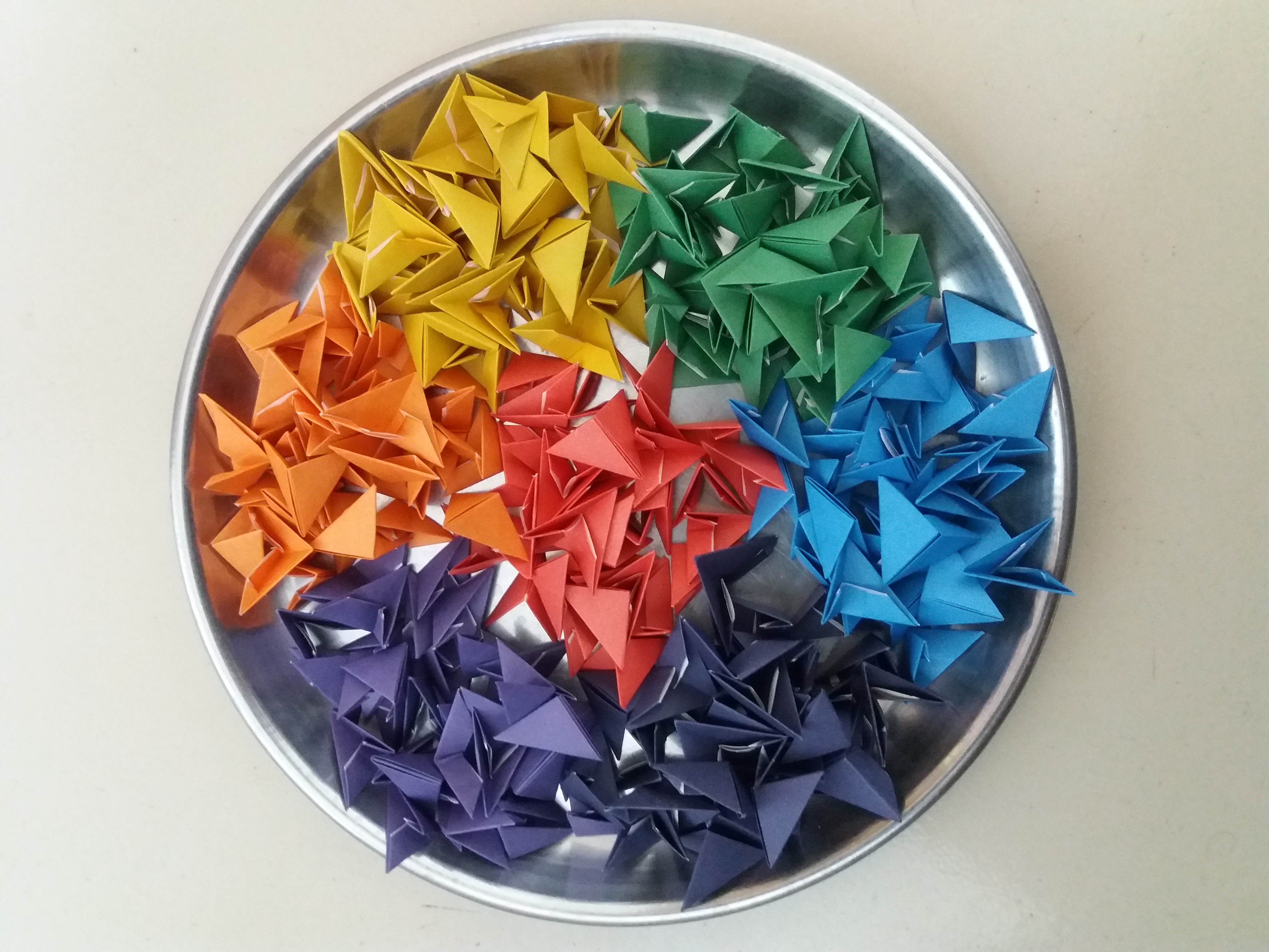 Modular Origami Triangular Units