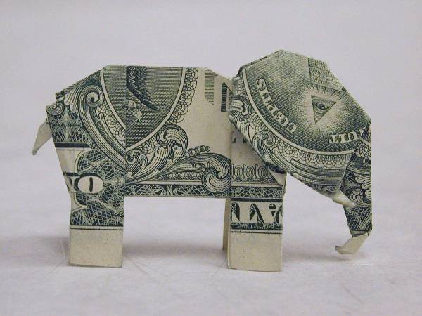 Dollar Bill Elephant