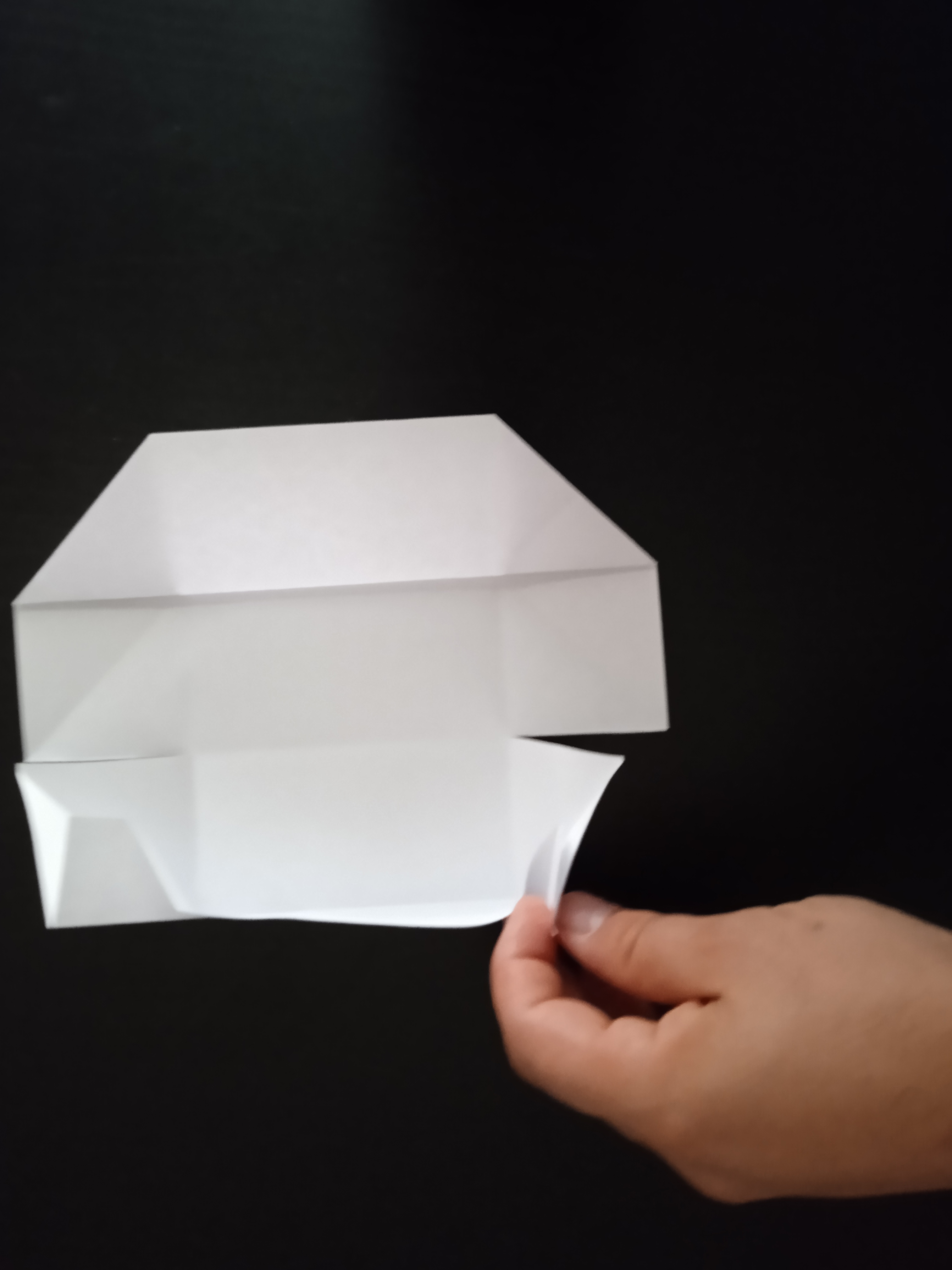 Origami Box with Lid (Boîte à 'mes - mots' !)