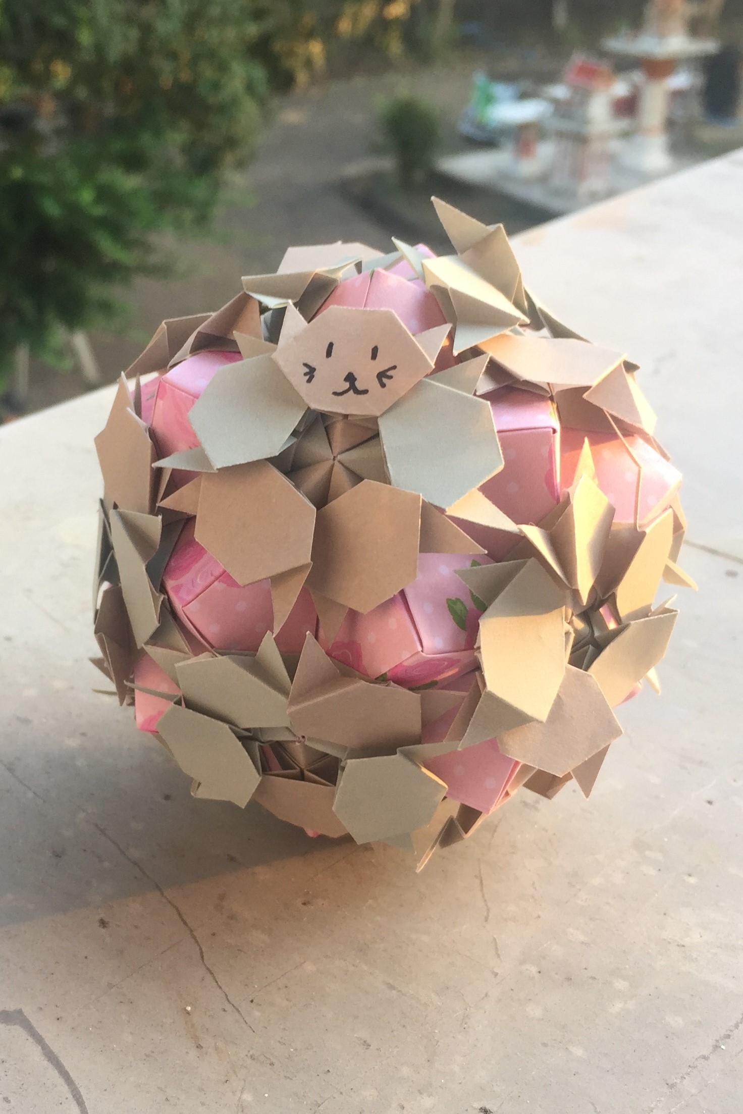 Kitten Kusudama